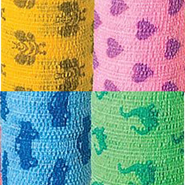Cohesive Bandage CoFlex® NL 2 Inch X 5 Yard Self-Adherent Closure Kid Design (Assorted Print) NonSterile 12 lbs. Tensile Strength