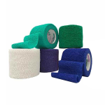 Cohesive Bandage CoFlex® NL 2 Inch X 5 Yard Self-Adherent Closure Teal / Blue / White / Purple / Green NonSterile 12 lbs. Tensile Strength