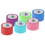 Cohesive Bandage Sensi-Wrap 1 Inch X 5 Yard Self-Adherent Closure Red / Green / Purple / Dark Blue / Pink / Light Blue NonSterile Standard Compression