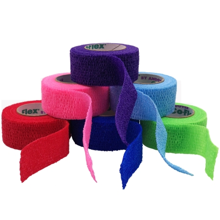 Cohesive Bandage CoFlex® NL 2 Inch X 5 Yard Self-Adherent Closure Neon Pink / Blue / Purple / Light Blue / Neon Green / Red NonSterile 12 lbs. Tensile Strength