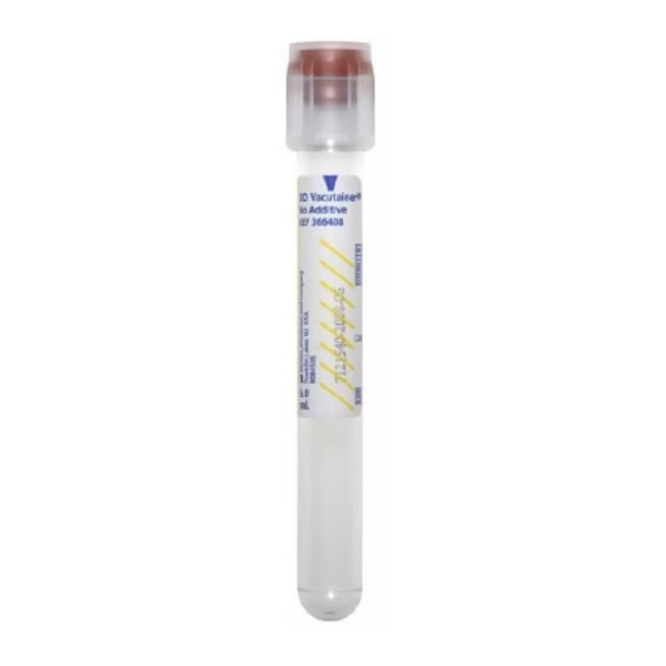 BD Vacutainer® No Additive (Z) Plus Secondary Tube Plain 6 mL BD Hemogard™ Closure Polyethylene Terephthalate (PET) Tube