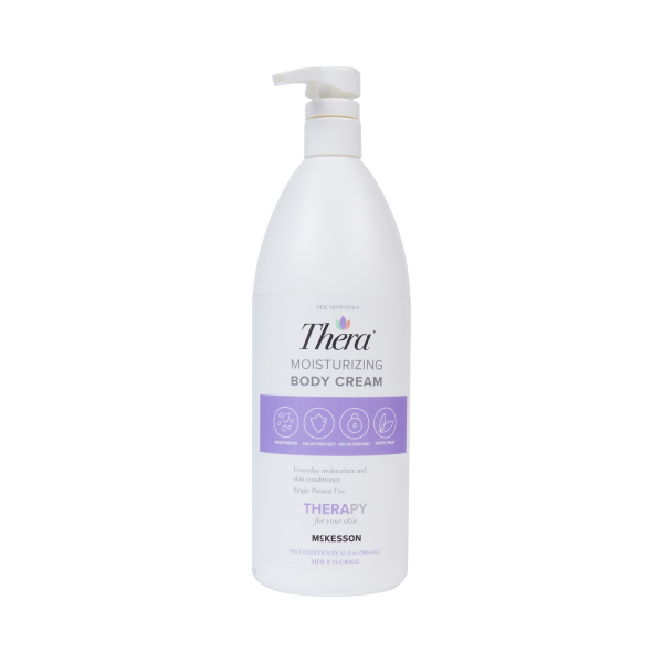 Hand and Body Moisturizer Thera® 32 oz. Pump Bottle Scented Cream CHG Compatible