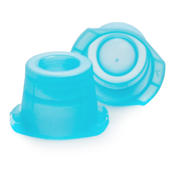 McKesson Tube Closure Polyethylene Snap Cap Blue 12 mm / 13 mm / 16 mm (Universal) Diameter Fits most 12mm, 13mm and 16mm Evacuated Glass Blood Collection Tubes and Plastic Test Tubes NonSterile