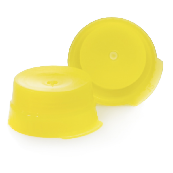 McKesson Tube Closure Polyethylene Snap Cap Yellow 16 mm For Use with 16 mm Blood Drawing Tubes, Glass Test Tubes, Plastic Culture Tubes NonSterile