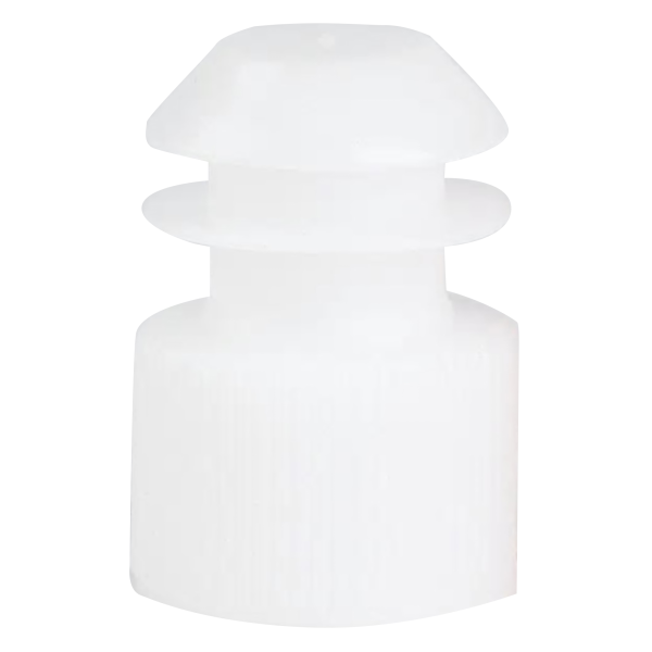 McKesson Tube Closure Polyethylene Flanged Plug Cap White 16 mm For Use with 16 mm Blood Drawing Tubes, Glass Test Tubes, Plastic Culture Tubes NonSterile