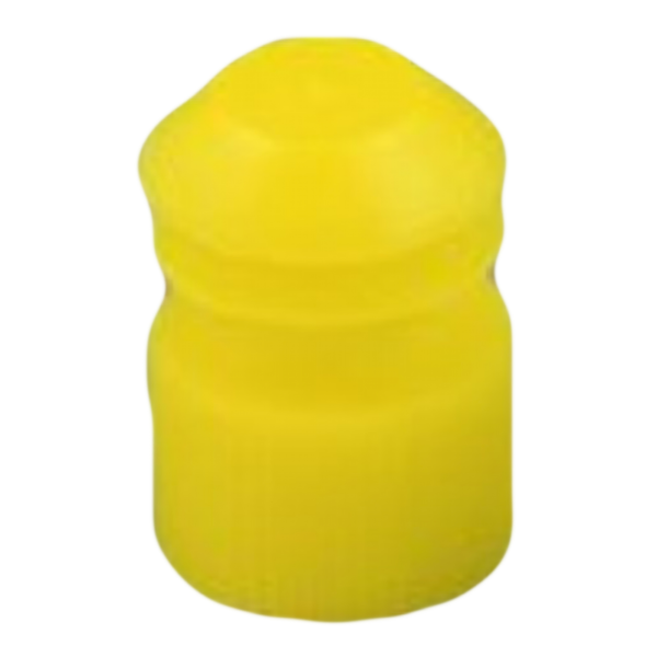 McKesson Tube Closure Polyethylene Flanged Plug Cap Yellow 16 mm For Use with 16 mm Blood Drawing Tubes, Glass Test Tubes, Plastic Culture Tubes NonSterile