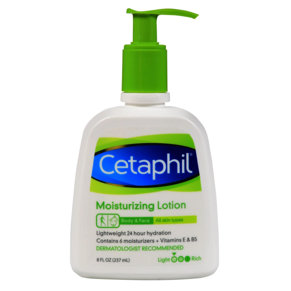 Hand and Body Moisturizer Cetaphil® 8 oz. Pump Bottle Unscented Lotion