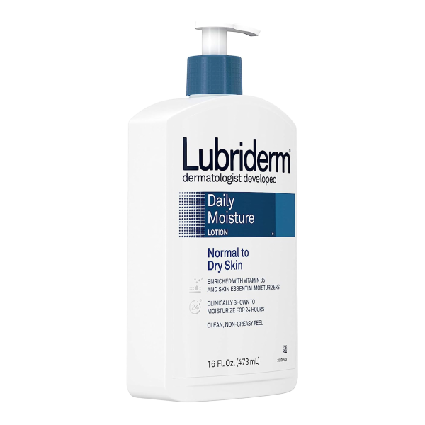 Hand and Body Moisturizer Lubriderm® Daily Moisture 16 oz. Pump Bottle Unscented Lotion