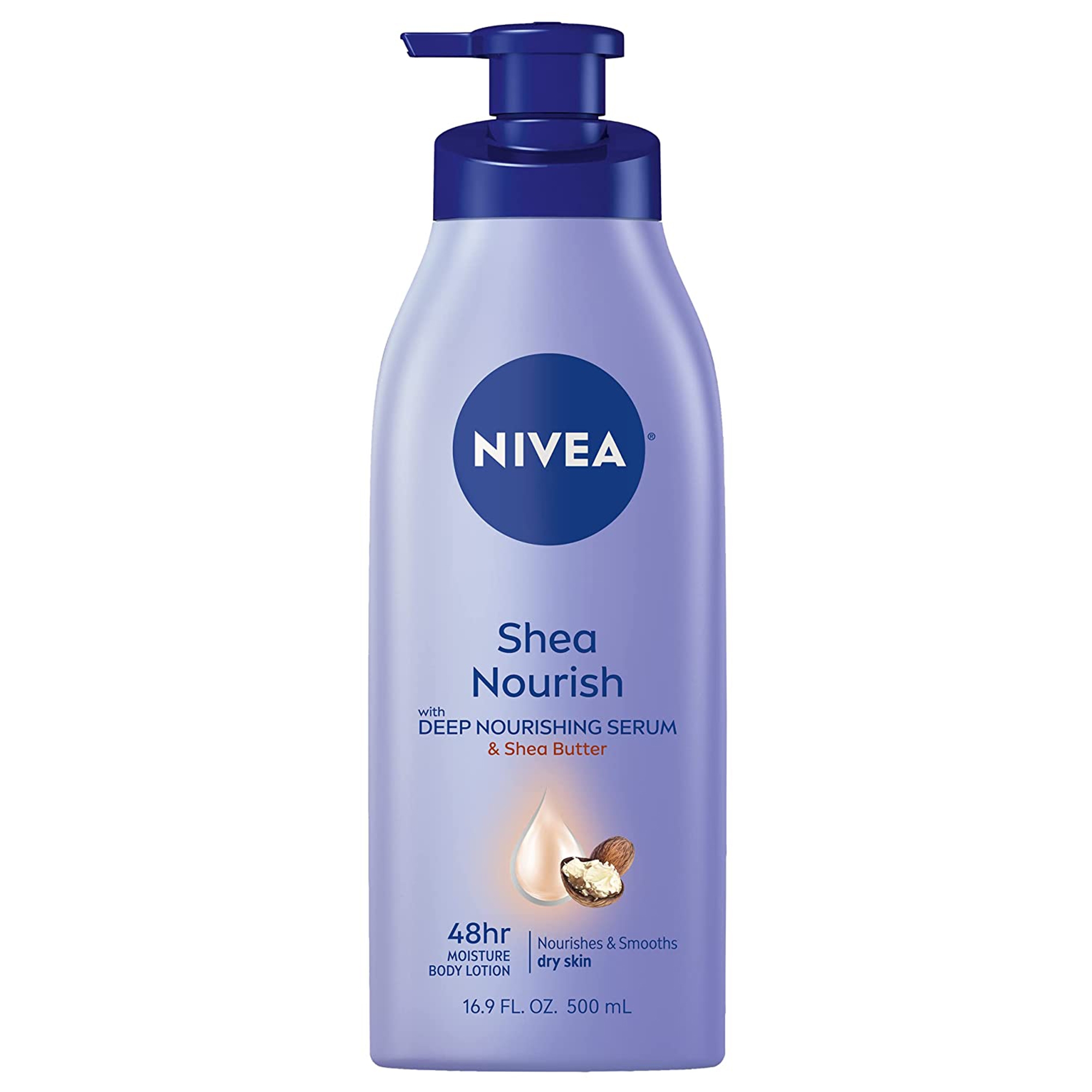 Hand and Body Moisturizer Nivea® Shea Nourish 16.9 oz. Pump Bottle Scented Lotion Hand and Body Moisturizer Nivea® Shea Nourish 16.9 oz. Pump Bottle Scented Lotion
