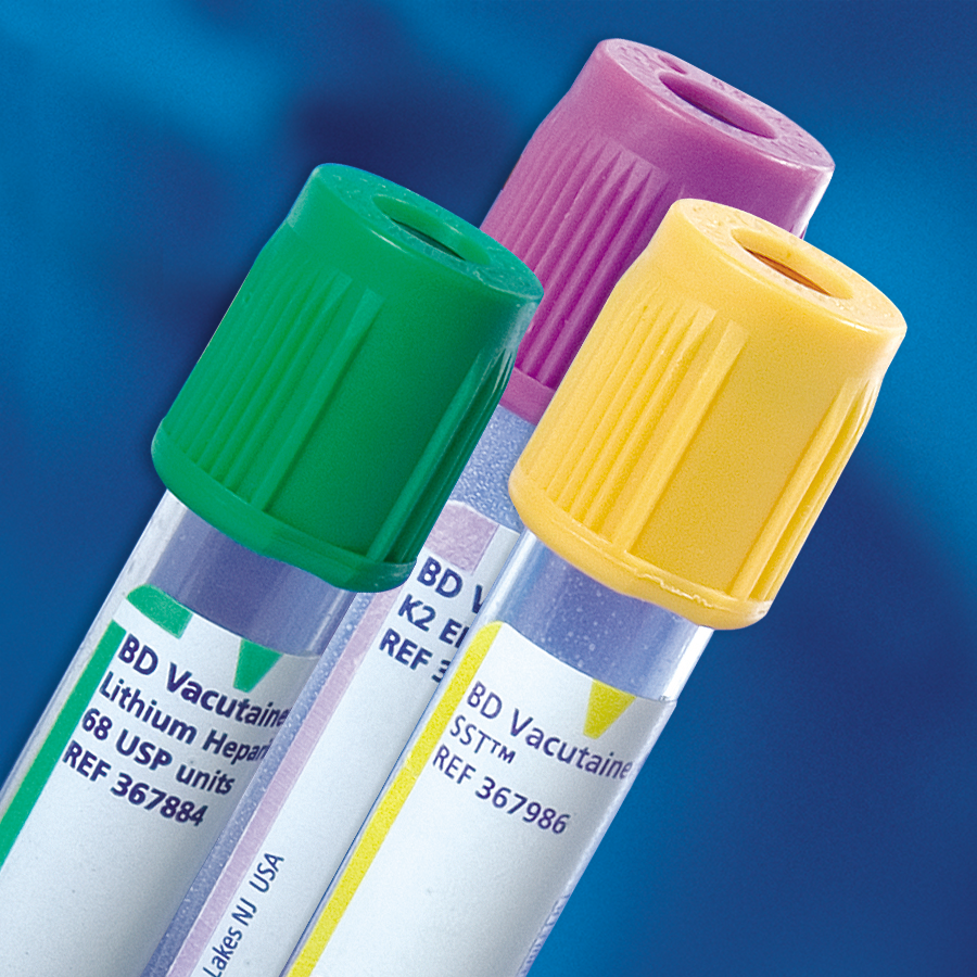 BD Vacutainer® Venous Blood Collection Tube Lithium Heparin Additive 6 mL BD Hemogard™ Closure Plastic Tube BD Vacutainer® Venous Blood Collection Tube Lithium Heparin Additive 6 mL BD Hemogard™ Closure Plastic Tube