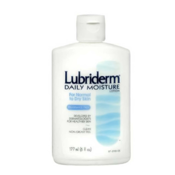 Hand and Body Moisturizer Lubriderm® 6 oz. Bottle Unscented Lotion CHG Compatible