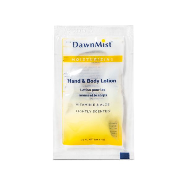 Hand and Body Moisturizer DawnMist® 0.35 oz. Individual Packet Coconut Scent Lotion