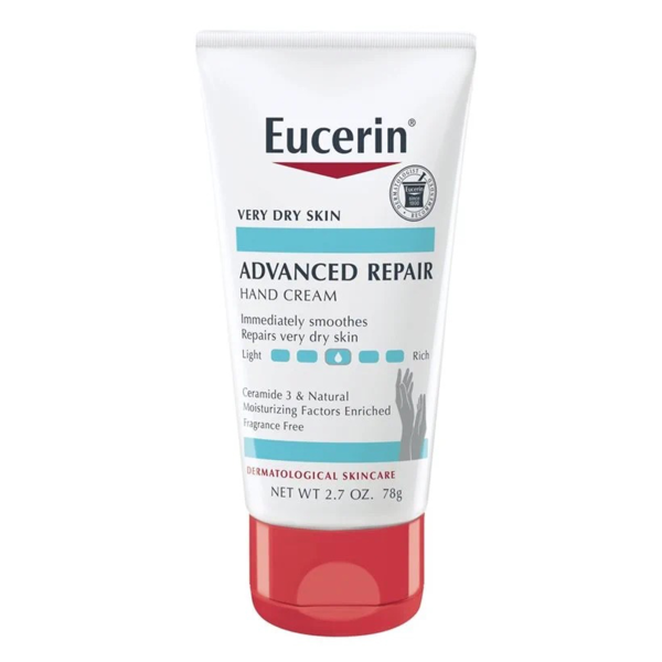 Hand and Body Moisturizer Eucerin® Advanced Repair 2.7 oz. Tube Unscented Cream