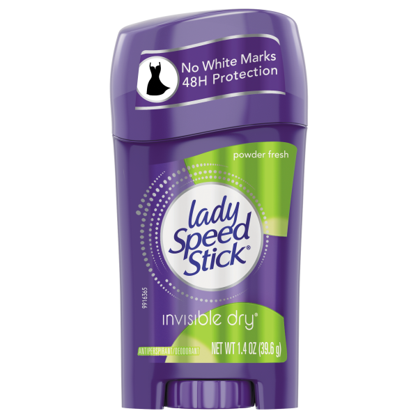 Antiperspirant / Deodorant Lady Speed Stick® Solid 1.4 oz. Powder Fresh Scent