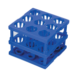 Tube Cube Rack McKesson 9 Place 8 to 16 mm Tube Size Blue 3 X 3 X 3 Inch