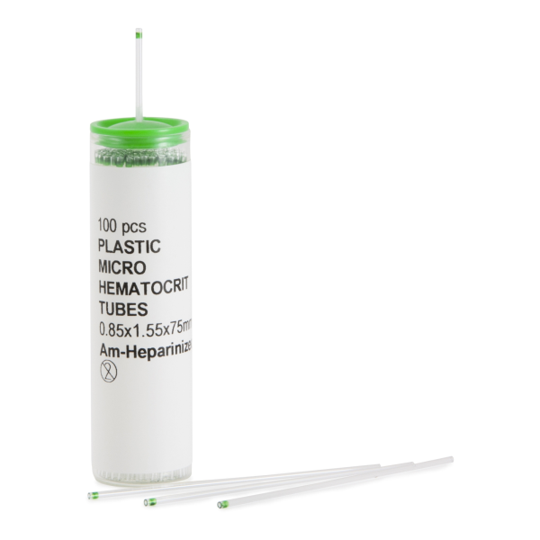 McKesson Capillary Blood Collection Tube Ammonium Heparin Additive Without Closure Plastic Tube