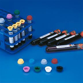 Fisherbrand® Sav-It® Tube Closure Elastomer Copolymer Plug Cap Lavender 16 mm For 16 mm Tubes NonSterile