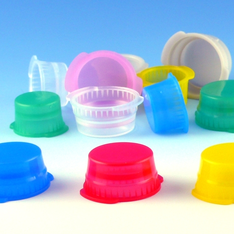 Cappers™ Tube Closure Polyethylene Double Tab Snap Cap Yellow 13 mm Diameter For 13 mm Vacuum and Test Tubes NonSterile
