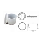 Lab Storage Container Oakridge Products Pathology Container Polyethylene 1,892 mL (64 oz.)