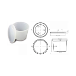 Lab Storage Container Oakridge Products Pathology Container Polyethylene 5,145 mL (174 oz.)