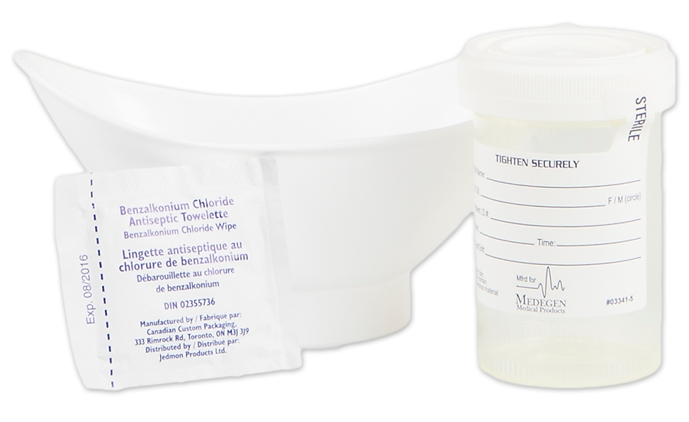 Urine Specimen Collection Kit UriAid™ 120 mL (4 oz.) Specimen Collection Container Sterile