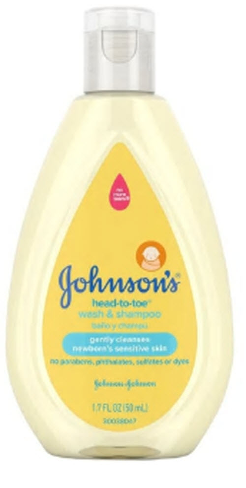 Baby Shampoo and Body Wash Johnson's® Baby Head-to-Toe® 1.7 oz. Flip Top Bottle Scented
