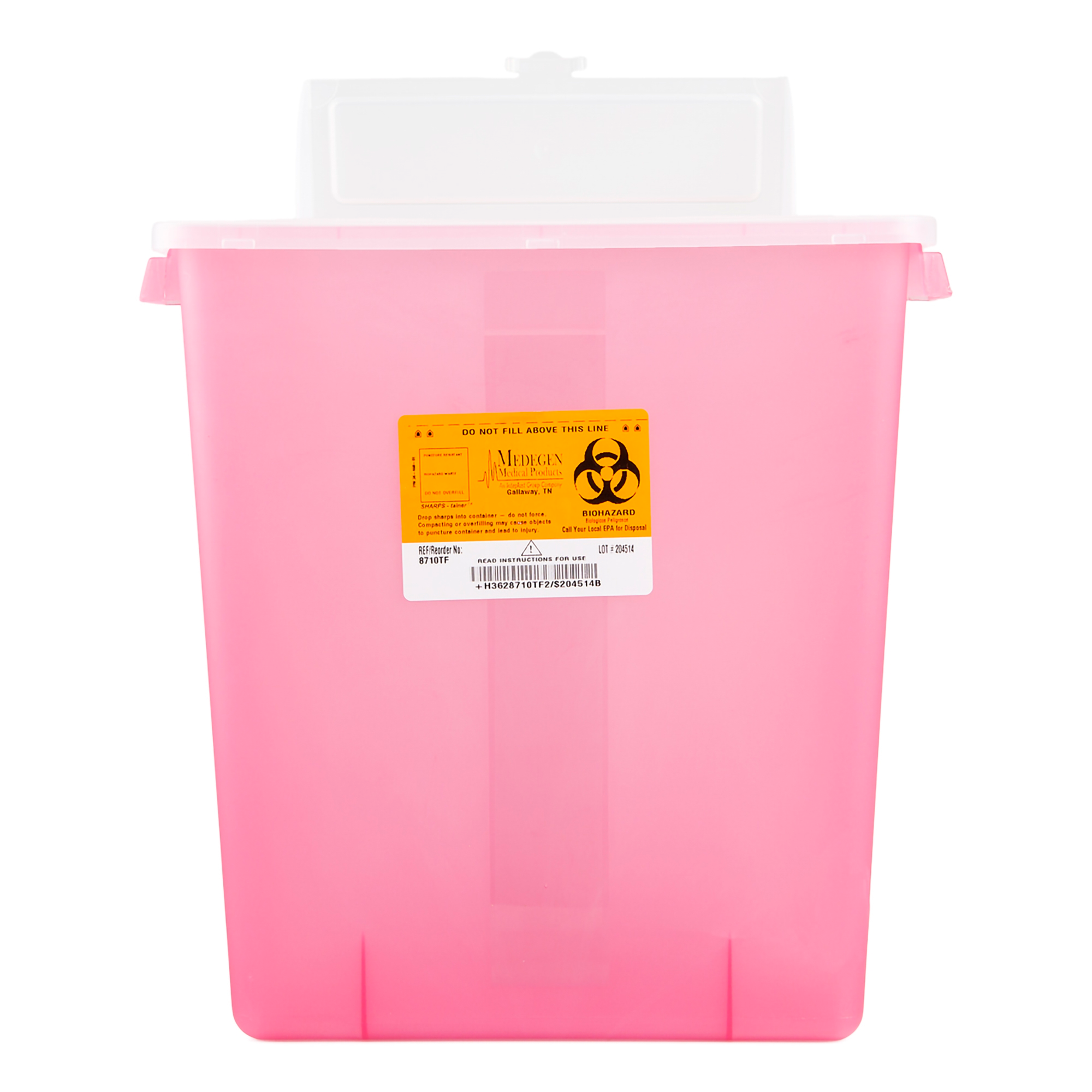 Sharps Container Stackable Sharps-Tainers™ Translucent Red 12-1/2 X 6 X 12 Inch Horizontal Entry 3 Gallon