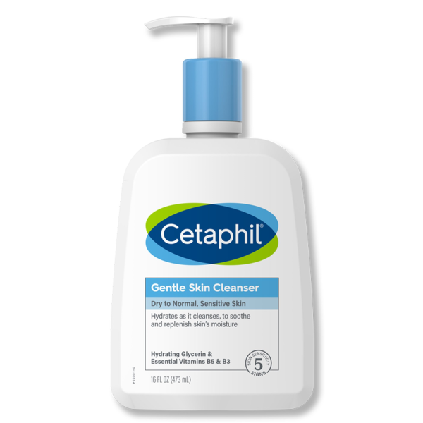 Facial Cleanser Cetaphil® Gentle Skin Cleanser Lotion 16 oz. Pump Bottle Unscented