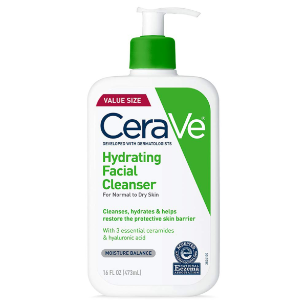 Facial Cleanser CeraVe® Foaming Foaming 16 oz. Pump Bottle Unscented