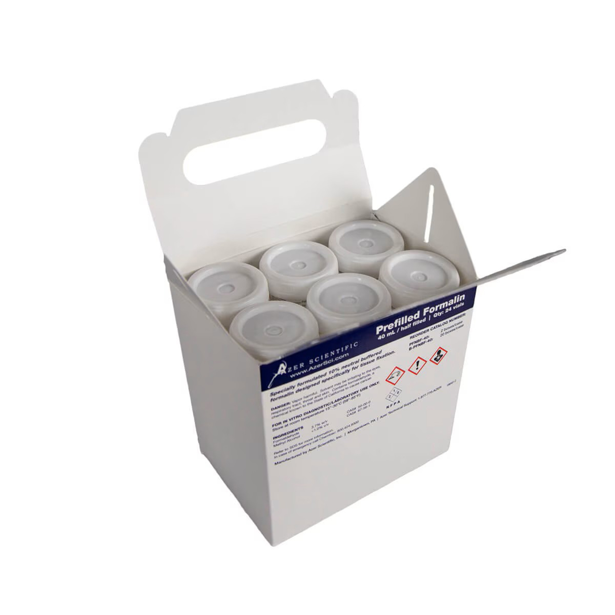Prefilled Formalin Container Formalock™ 20 mL Fill in 40 mL (1.35 oz.) Screw Cap Warning Label NonSterile