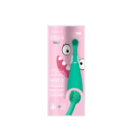 Sonic Toothbrush issa™ 4 baby Kiwi Green Panda Ages Birth to 3 Years Silicone
