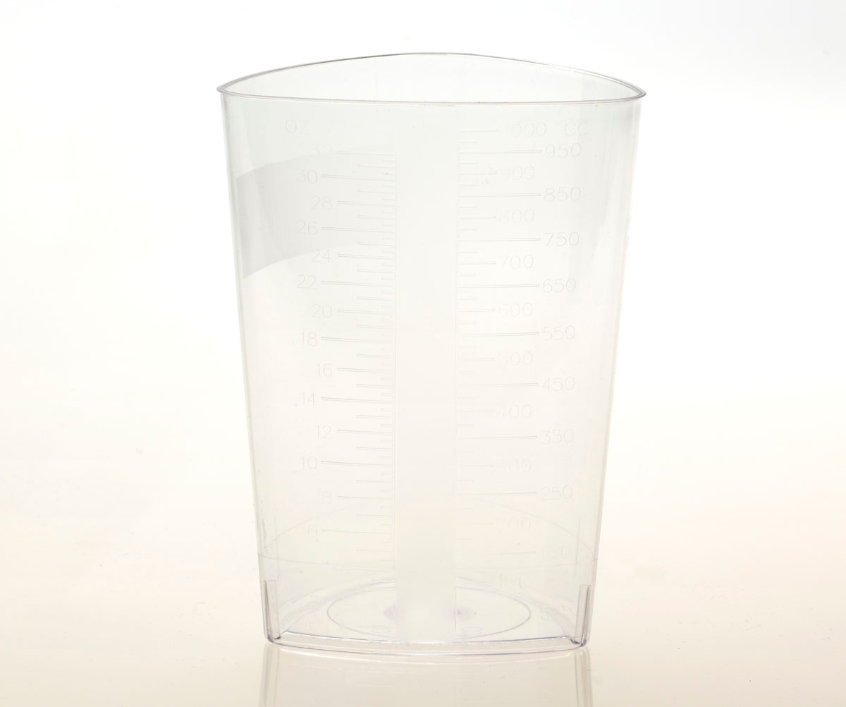 Graduated Container Rigid Plastic 1,000 mL (32 oz.)