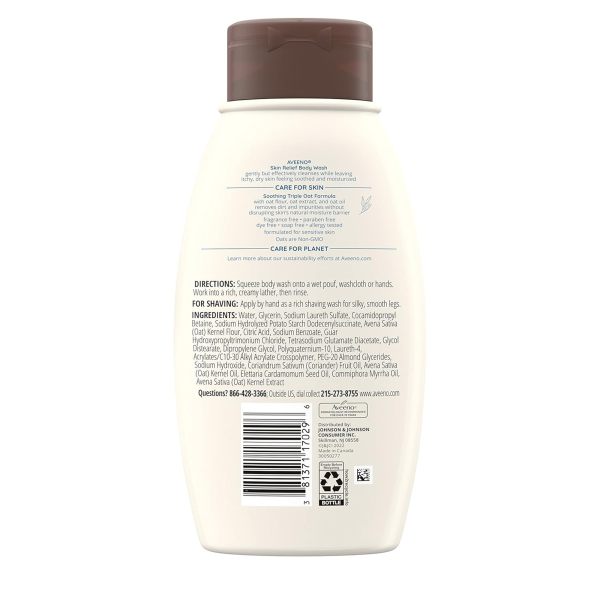 Body Wash Aveeno® Skin Relief Liquid 12 oz. Bottle Unscented