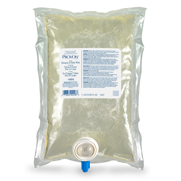 Shampoo and Body Wash PROVON® 1,000 mL Dispenser Refill Bag Light Herbal Scent