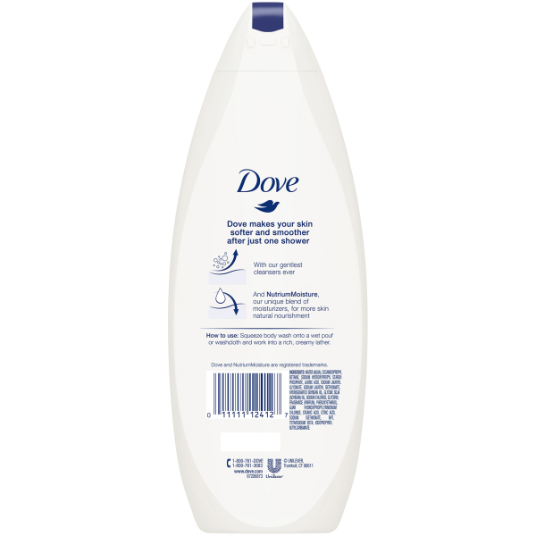 Body Wash Dove® Deep Moisture Liquid 11 oz. Bottle Scented