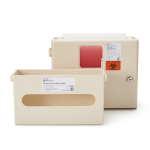 Sharps Container Cabinet / Wall Enclosure with Glove Box McKesson Prevent® 15H X 12.25W X 4.75D Inch Polypropylene Wall Mount Locking