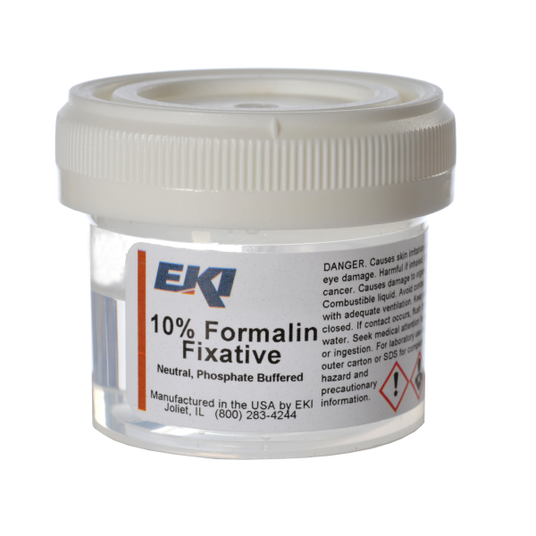 Prefilled Formalin Container 20 mL Fill in 40 mL (1.35 oz.) Screw Cap Warning Label / Patient Information NonSterile