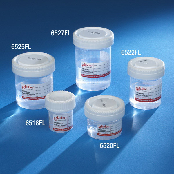 Prefilled Formalin Container Click-It™ 48 mm Opening 20 mL Fill in 40 mL (1.35 oz.) Screw Cap Warning Label / Patient Information NonSterile