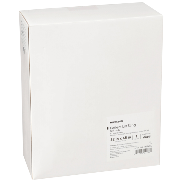 Full Body Patient Sling McKesson 4 or 6 Point Cradle Without Head Support X-Large 600 lbs. Weight Capacity