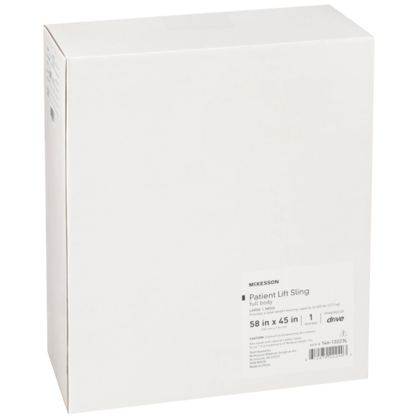 Full Body Patient Sling McKesson 4 or 6 Point Cradle Without Head Support Large 600 lbs. Weight Capacity