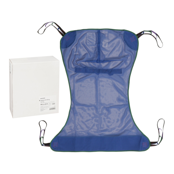 Full Body Patient Sling McKesson 4 or 6 Point Cradle Without Head Support Large 600 lbs. Weight Capacity