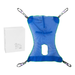 Full Body Commode Sling McKesson 4 or 6 Point Cradle Without Head Support X-Large 600 lbs. Weight Capacity