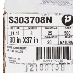 Trash Bag McKesson 30 gal. 8 Mic. 30 X 37 Inch Clear Light Duty Star Seal Bottom Coreless Roll