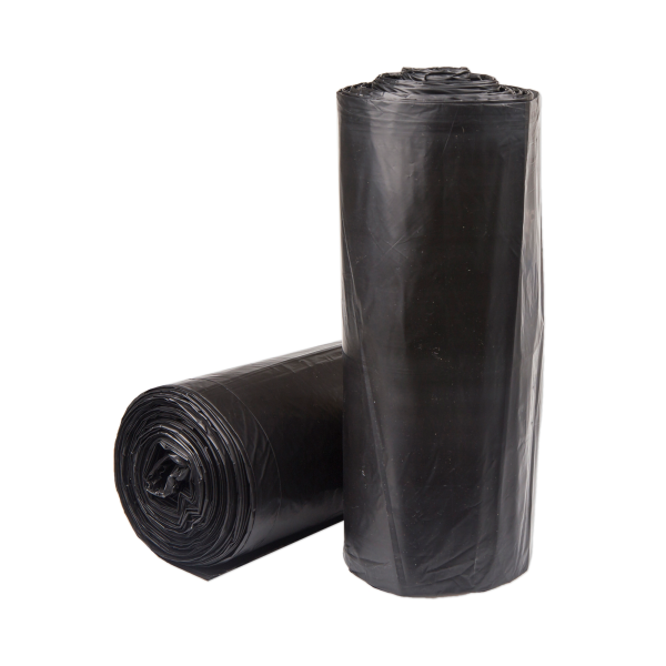 Trash Bag McKesson 60 gal. 1.4 mil 38 X 58 Inch Black Super Heavy Duty Star Seal Bottom Coreless Roll
