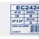 Trash Bag McKesson 10 gal. 5 Mic. 24 X 24 Inch Clear Light Duty Star Seal Bottom Coreless Roll