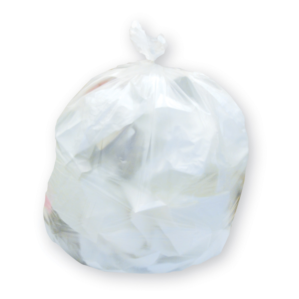 Trash Bag Inteplast Group 16 gal. 0.50 mil 24 X 32 Inch White Star Seal Bottom Coreless Roll