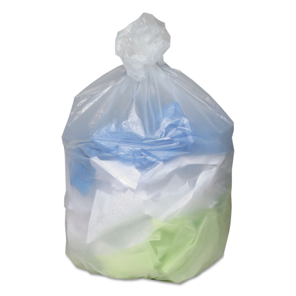 Trash Bag Ultra® Plus 16 gal. 8 Mic. 24 X 33 Inch Natural Medium Duty Star Seal Bottom Coreless Roll