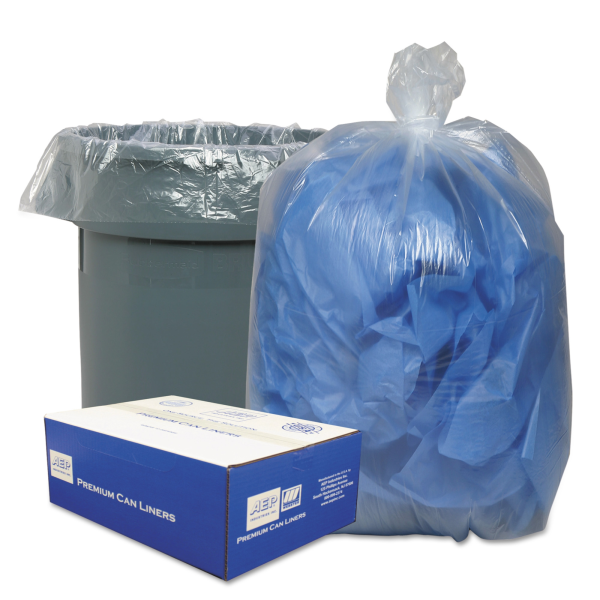 Trash Bag Classic Clear 60 gal. 0.90 mil 38 X 58 Inch Clear Heavy Duty Star Seal Bottom Coreless Roll