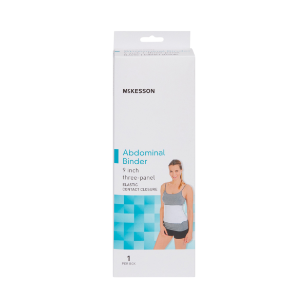 Abdominal Binder McKesson Small / Medium Hook and Loop Closure 30 to 45 Inch Waist Circumference 9 Inch Height Adult