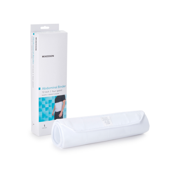 Abdominal Binder McKesson Small / Medium Hook and Loop Closure 30 to 45 Inch Waist Circumference 12 Inch Height Adult